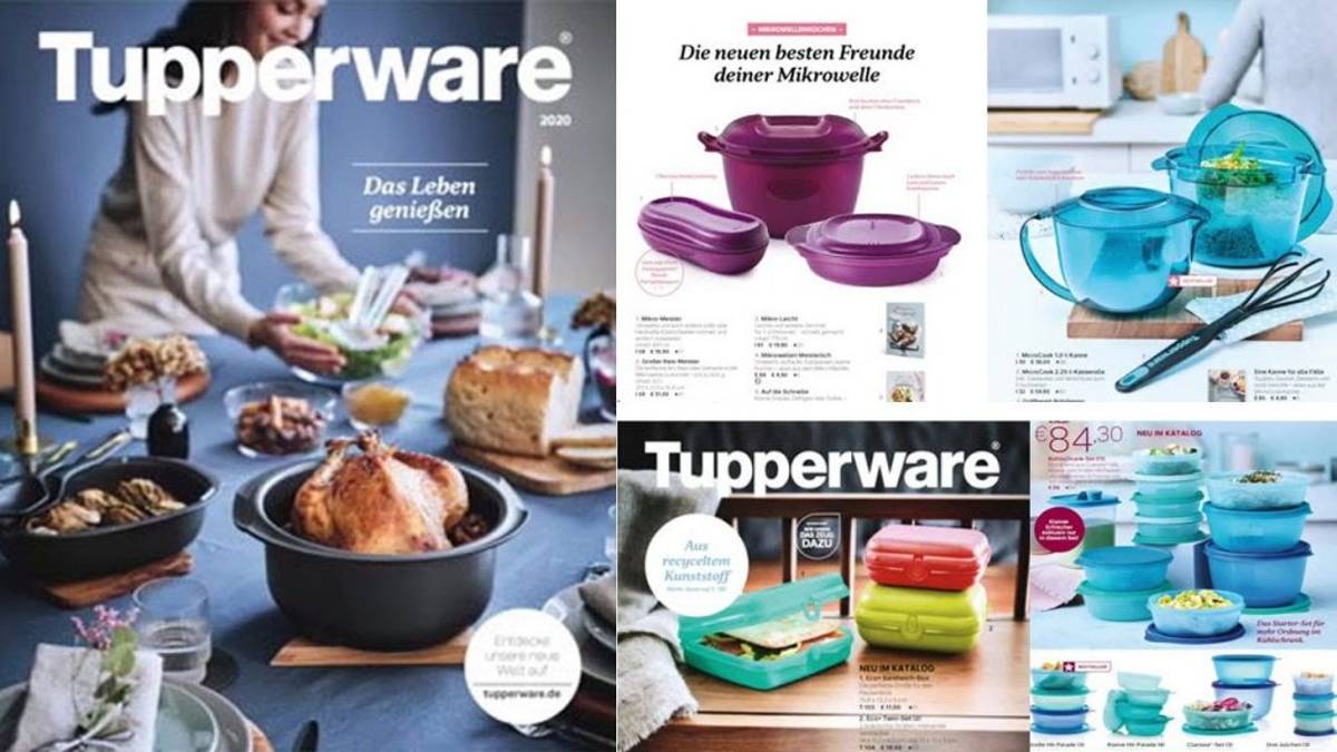 Collage Tupperware PartyManager Angebote