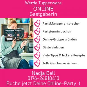 Einladung als Gastgeberin zur Tupperware WhatsApp-Party
